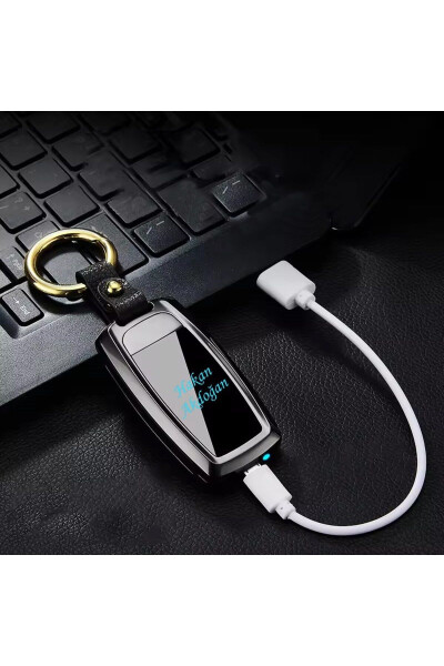 Personalized Car Key Shaped Keychain Lighter - 2