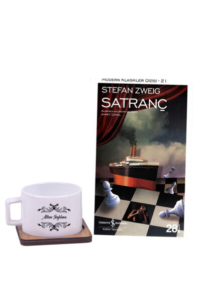Personalized Chess Book - Coffee Cup Gift Set / Birthday Gift - KITAPLI HEDIYE