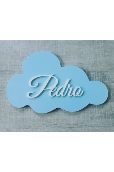 Personalized Cloud Night Light Children's Nursery Decorative Led Lighting Ask for Name - 3