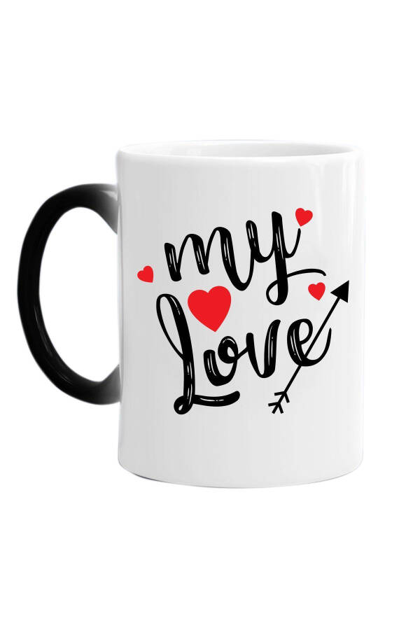 Personalized Coffee Mug with My Love Inscription (Single) Porcelain - 1