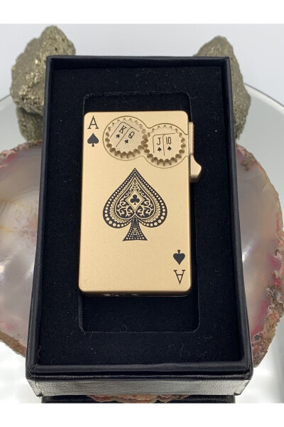 Personalized gold flame lighter - 7