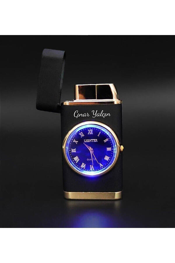 Personalized Luxury Clock Gas Lighter - 4