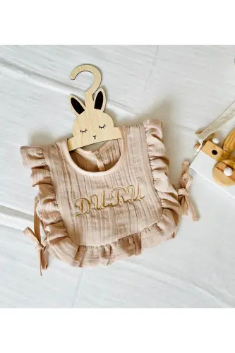 Personalized Multi Muslin Baby Bib & Burp Cloth - 3