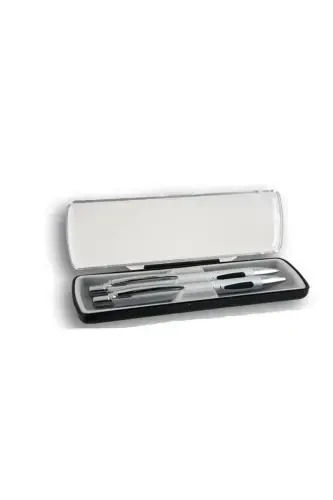 Personalized Name 2-Piece Pen Set, New Year's-Grey - 1