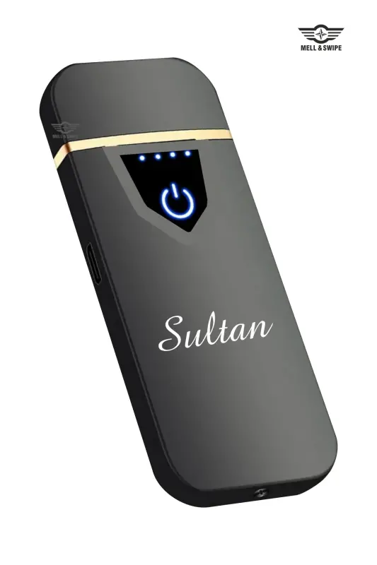 Personalized name engraved, flameless USB rechargeable lighter. - 2