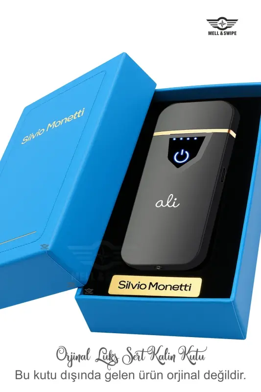 Personalized name engraved, flameless USB rechargeable lighter. - 3