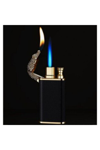 Personalized Name Engraved VALENTINE'S DAY SPECIAL Design Crocodile Lighter & Custom Wooden Box - 7