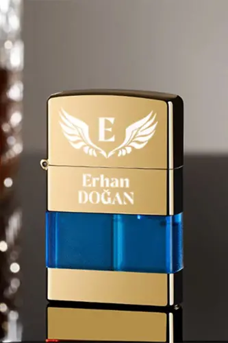 Personalized Name Transparent Body Metal Gas Lighter - İŞTE BU (1)