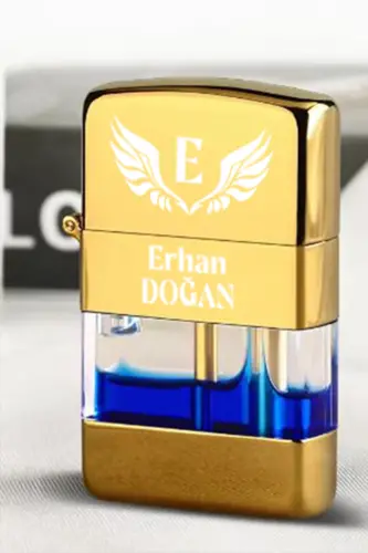Personalized Name Transparent Body Metal Gas Lighter - İŞTE BU (1)