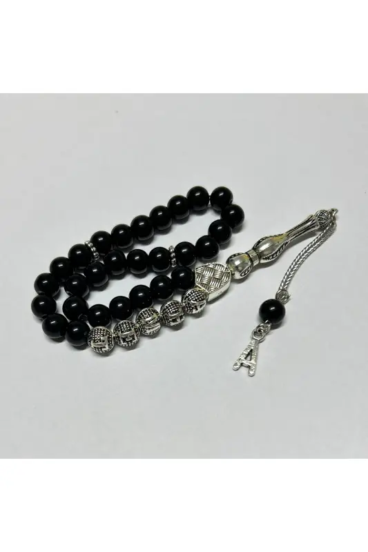 Personalized Onyx Stone Tasbih (Specify the Name You Want to Be Written in the Question-Answer Section) - HAN TICARETHANE