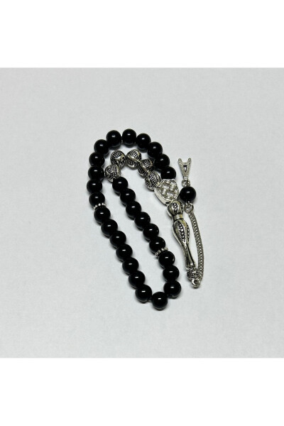 Personalized Onyx Stone Tasbih (Specify the Name You Want to Be Written in the Question-Answer Section) - 3