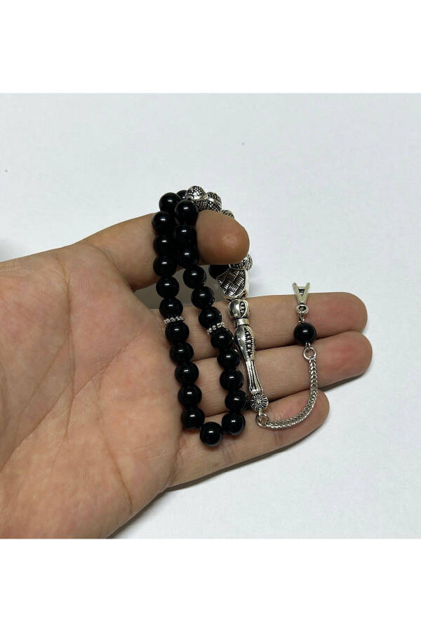 Personalized Onyx Stone Tasbih (Specify the Name You Want to Be Written in the Question-Answer Section) - 4