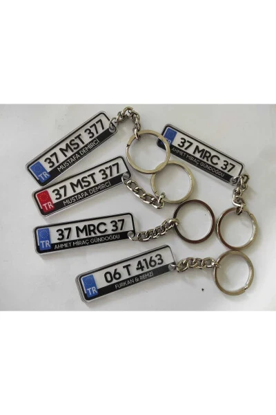 Personalized Plate Keychain - AY-DA DİZAYN