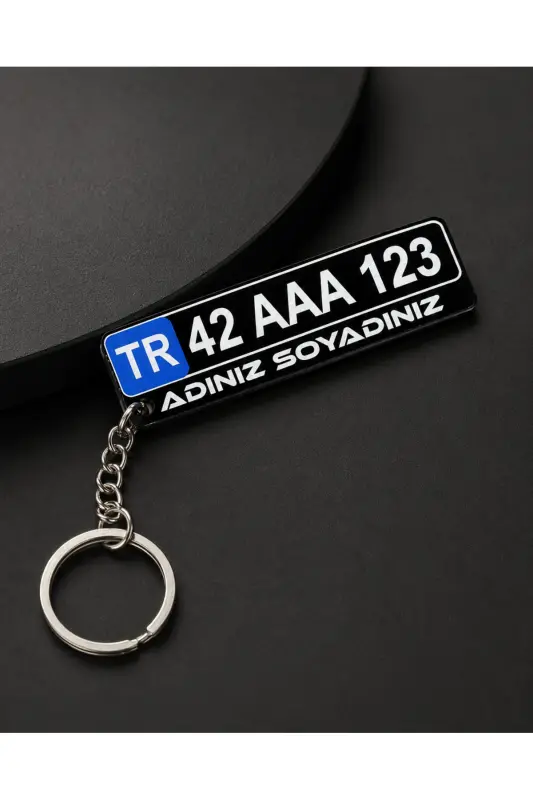 Personalized Plexiglass Plate Keychain - KARBONSOFT