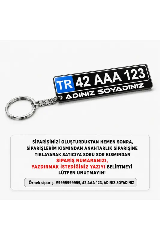 Personalized Plexiglass Plate Keychain - 2