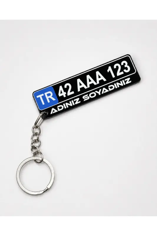 Personalized Plexiglass Plate Keychain - 5
