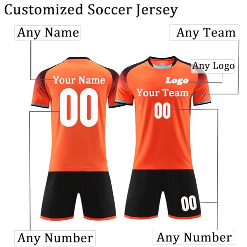 Personalized Soccer Jersey for Kids Boys Men Custom Soccer Jersey Youth Girls Uniformes de Futbol Soccer para Hombres - 2