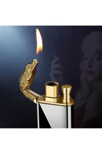 Personalized Valentine's Day Special Design Crocodile Lighter with Name & Special Wooden Box - RINGCOUPLE - 4