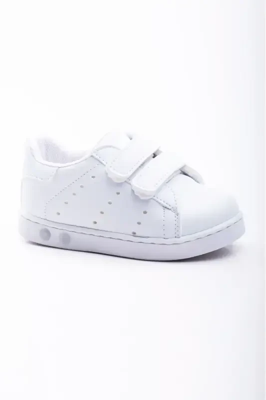 Первая Обувь Унисекс Мальчик Девочка Первая Обувь Ортопедическая Первая Обувь-Белый Однотонный - 3