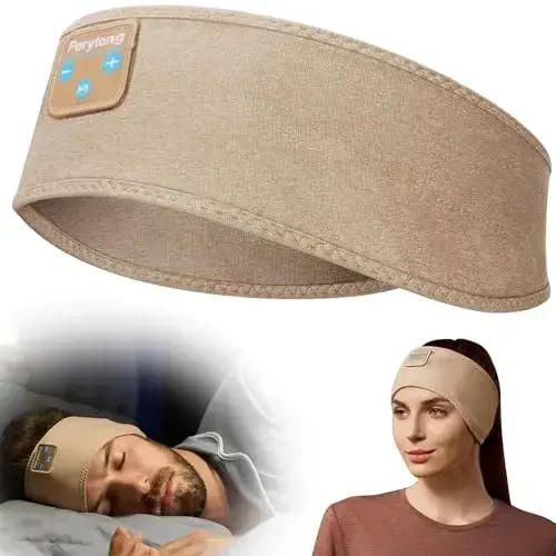 Perytong Bluetooth Sleep Headphones Headband with HD Speakers - Noise Cancelling, for Side Sleepers, Workout, Jogging, Yoga - 12