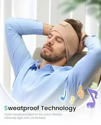 Perytong Bluetooth uyqu naushniklari HD dinamiklari bilan - yonboshlab uxlaydiganlar, mashq, yugurish, yoga uchun shovqinni bekor qilish funktsiyasi - 3