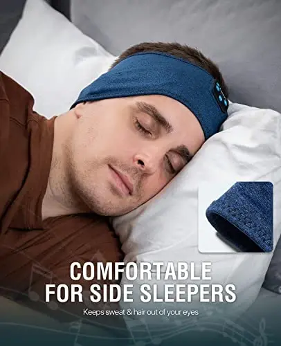 Perytong Sleep Headphones Wireless, Bluetooth Sports Headband Headphones with Ultra-Thin HD Stereo Speakers Perfect for Sleeping,Workout,Jogging,Yoga,Insomnia, Air Travel, Meditation (Deep Teal) - 5
