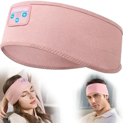 Perytong Sleep Headphones - Bluetooth Headband Wireless Sleeping Headband with Earphones Music Band Unique Gifts for Men Women - 1