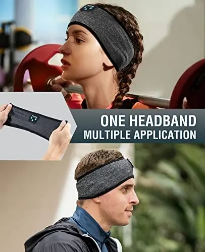 Perytong Sleep Headphones, Wireless Headphones Bluetooth Headband, Sleeping Earphones for Side Sleeper, Elastic Music Sleep Headband, ASMR Wireless Eye Mask Tech Gadgets Gifts for Men Women - 3