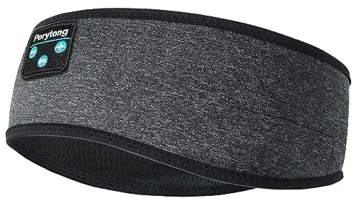 Perytong Sleep Headphones, Wireless Headphones Bluetooth Headband, Sleeping Earphones for Side Sleeper, Elastic Music Sleep Headband, ASMR Wireless Eye Mask Tech Gadgets Gifts for Men Women - PERYTONG