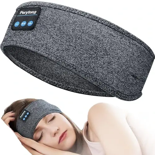 Perytong Uyqu Eshitish vositasi Bluetooth bosh tasmasi, sport simsiz quloqchinlari Musiqa bilan uxlaydigan quloqchinlar HD Stereo dinamik bilan Ona Ayollar Erkaklar O'smirlar Yugurish Salqin Gadjetlar Noyob Sovg'alar 