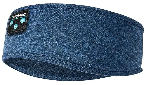 Perytong Uyqu Eshitish vositasi Simsiz, Bluetooth Sport Bosh tasmasi Ultra yupqa HD Stereo karnaylar bilan, Uniseks, Uxlash, Mashq qilish, Yugurish, Yoga, Uyqusizlik, Havo sayohati, Meditatsiya uchun ideal - PERYTONG