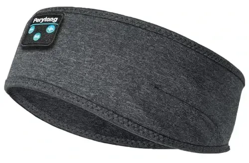 Perytong New Sleep Headphones Bluetooth Headband, Wireless Soft Sleeping Headphones with Ultra-Thin Speakers Perfect for Side Sleepers, Running, Workout, Jogging, Yoga, Travel - 1