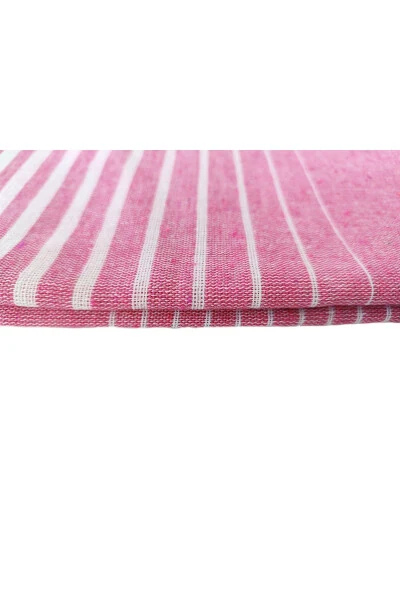 Pestemal, 100% Recycled Cotton, 100x170 Shaded Model, fuchsia, Beach Towel, Bath Towel - PEŞTANOZ (1)