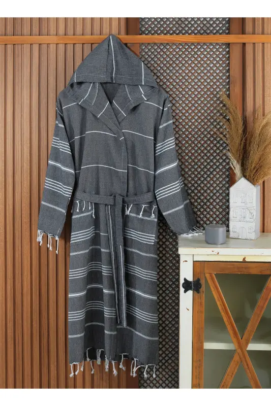 Pestemal Bathrobe-GRAY - 2