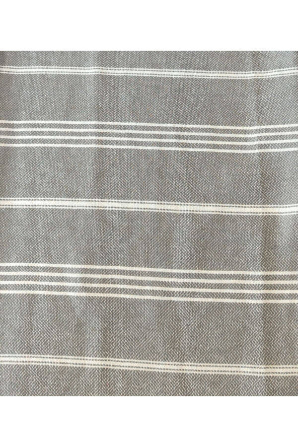 Pestemal Bathrobe, Gray, Nuray Pattern, 100% Cotton - 3