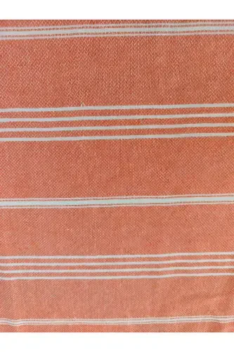 Pestemal Bathrobe, Orange, Nuray Pattern 100% Cotton-Orange - 3