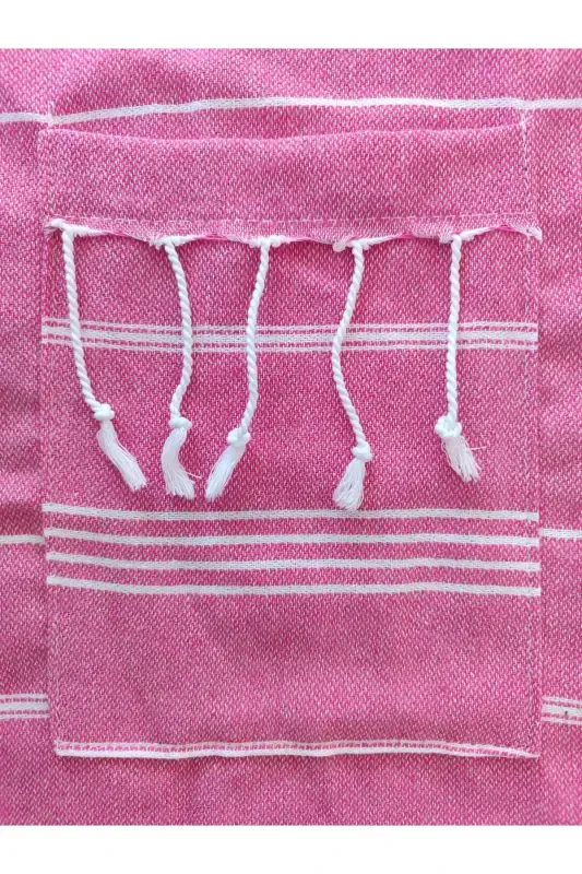Pestemal Bathrobe, Pink, Nuray Pattern Cotton-Pink - 2