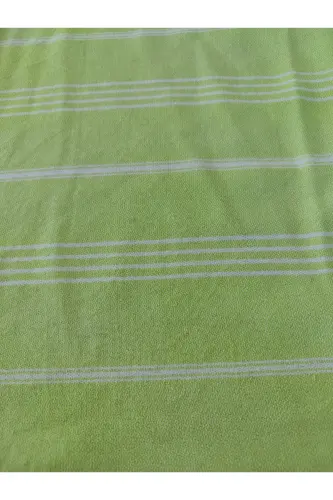 Pestemal Bathrobe, Pistachio Green, Nuray Pattern, 100% Cotton-Pistachio Green 