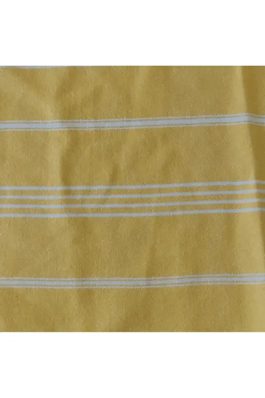 Pestemal Bathrobe, Yellow, Nuray Pattern, 100% Cotton-Yellow - 3