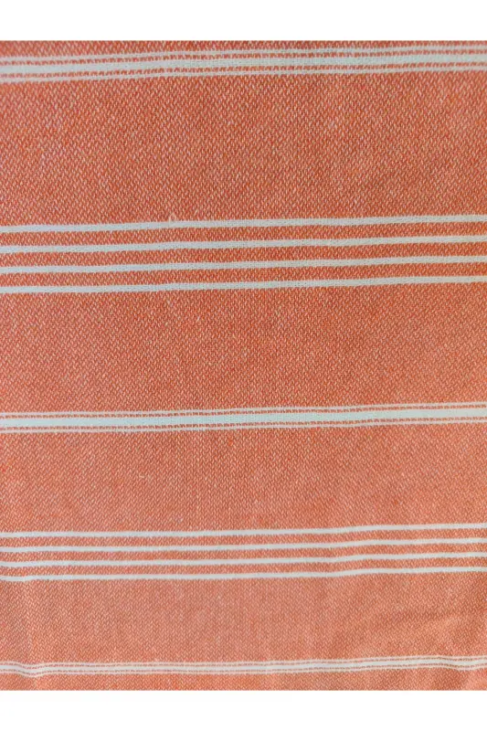 Peştemal Bornoz, Turuncu ,Nuray Desen %100 Pamuk-Turuncu - 3