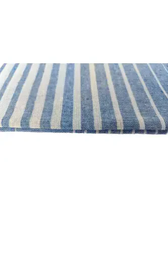 Pestemal, Regenerated Cotton 100x170 Shaded Model, Sax Blue, Beach Towel, Bath Towel-Sax Blue - PEŞTANOZ (1)