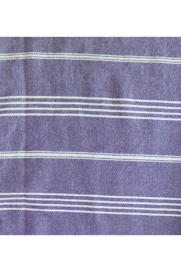 Pestemal Robe, Purple, Nuray Pattern, 100% Cotton - 3