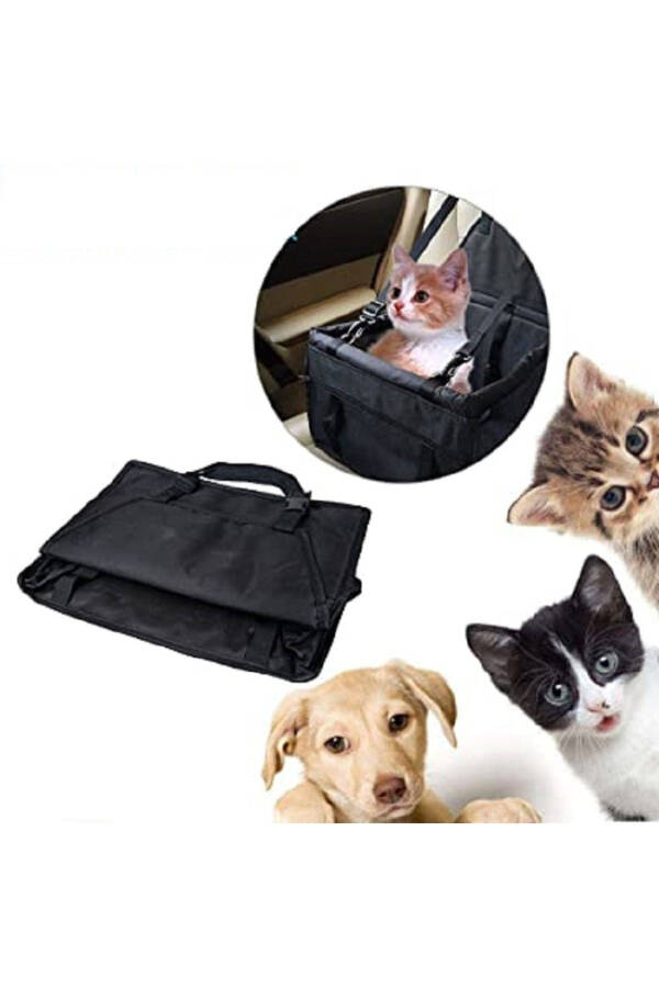 Pet Car Seat Stroller Cat Dog Carrier Bag - 4