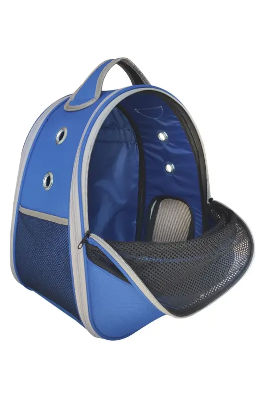 Pet Carrier Backpack Paris Blue-Blue - 4