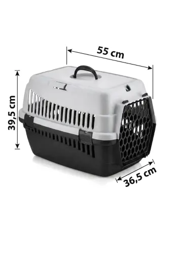Pet Carrier Basket for Cats and Dogs, Light Gray-Gray 
