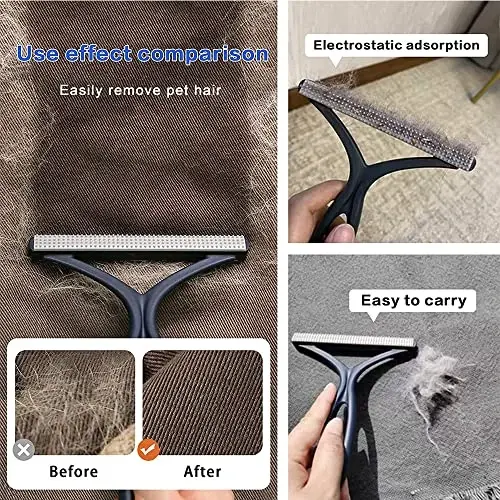 Pet Hair Removal Tool,Cleaner Pro Pet Hair,Pet Hair Remover,Fabric Shaver,Lint Remover,Lint Cleaner Pro,Carpet Rake,Dog Hair Remover and Cat Hair Remover for Rugs,Couch,Pet Towers - 3