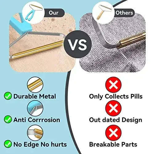 Pet Hair Remover, Dog Cat Hair Remover,Lint Remover,Carpet Rake for Pet Hair Removal,Carpet Rake,Lint Brush,Lint Shaver for Carpets, Car Mat,Couch,Pet Bed,Furniture & Rug - 4