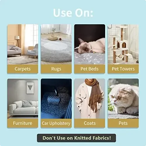 Pet Hair Remover, Dog Cat Hair Remover,Lint Remover,Carpet Rake for Pet Hair Removal,Carpet Rake,Lint Brush,Lint Shaver for Carpets, Car Mat,Couch,Pet Bed,Furniture & Rug - 5