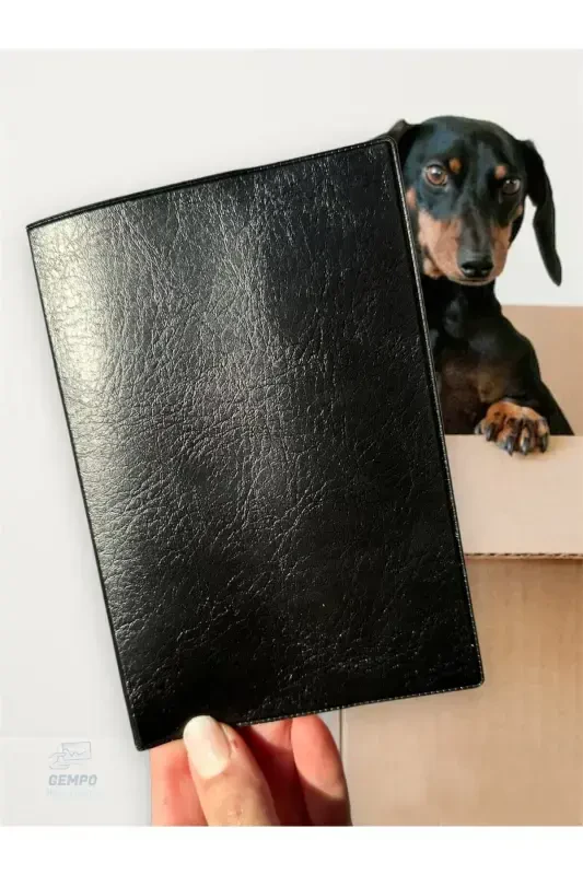 Pet Passport Holder Cover Waterproof Pet Passport Case-Black - 3