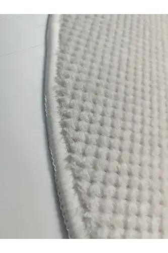 Petak to'qimali ochiq vizon rangli, oval shakldagi, popuksiz, sirpanmaydigan taglikli mehmonxona, oshxona, dahliz va yo'lak gilami - PETEK-VİZON-OVAL-SAÇAKSIZ - 5